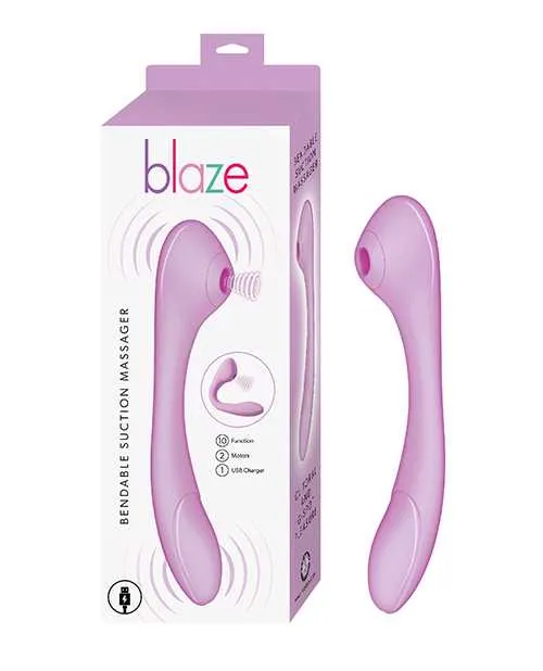 Blaze Bendable Suction Rechargeable Silicone Massager Lavender Blaze By Nasstoys Female Sex Toys Blaze Bendable Suction Rechargeable Silicone Massager Lavender Blaze By Nasstoys Female Sex Toys
