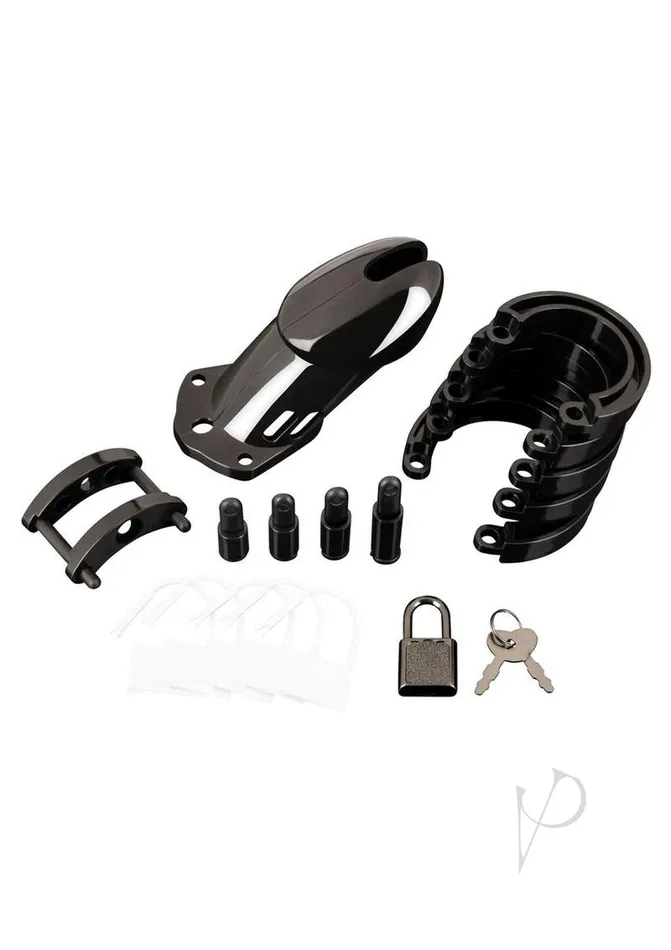 Blue Line Cand B Gear Male Sex Toys Acrylic Seethru Chastity Cage Black Blue Line Cand B Gear Male Sex Toys Acrylic Seethru Chastity Cage Black