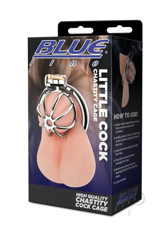 Blue Line Cand B Gear Male Sex Toys Blue Line Little Cock Chastity Cage Stainless Steel Blue Line Cand B Gear Male Sex Toys Blue Line Little Cock Chastity Cage Stainless Steel