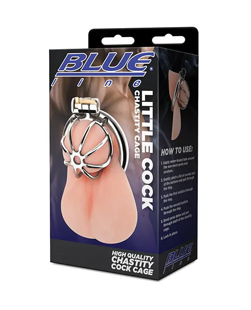 Blue Line Cand B Gear Male Sex Toys Blue Line Little Cock Chastity Cage Stainless Steel Blue Line Cand B Gear Male Sex Toys Blue Line Little Cock Chastity Cage Stainless Steel