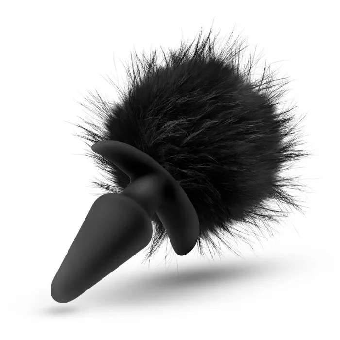 Blush Novelties Anal Adventures Platinum Rabbit Tail Plug Male Sex Toys
