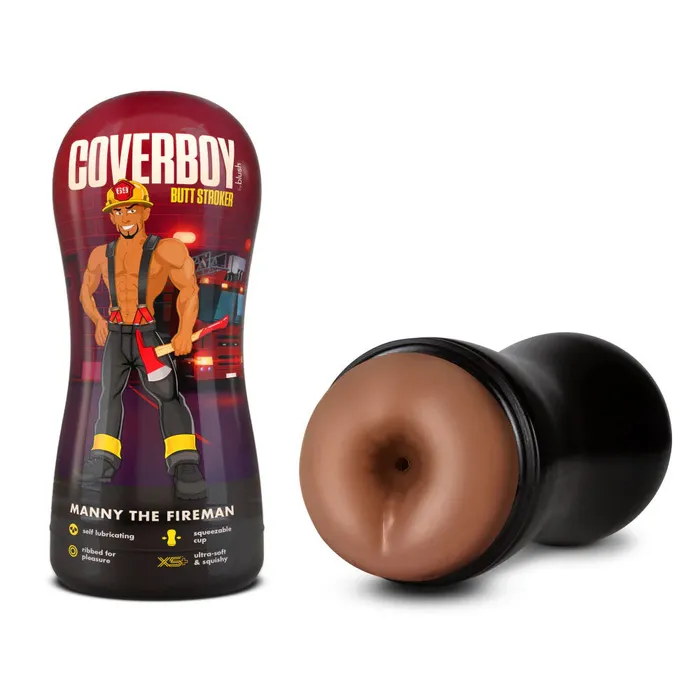 Blush Novelties Male Sex Toys Loverboy Manny The Fireman Tan Male Ass Stroker