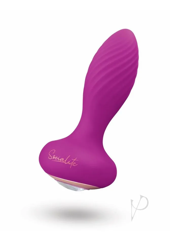 Bodywand Socialite Paradis Rechargeable Silicone Anal Plug PurpleGold Bodywand Anal Bodywand Socialite Paradis Rechargeable Silicone Anal Plug PurpleGold Bodywand Anal