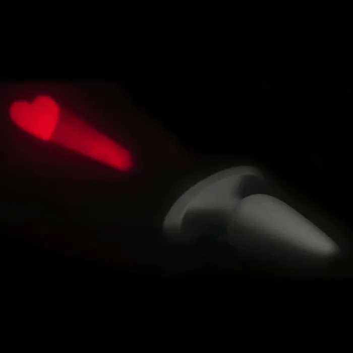 Booty Sparks 28X Laser Heart Silicone Anal Plug with Remote Male Sex Toys