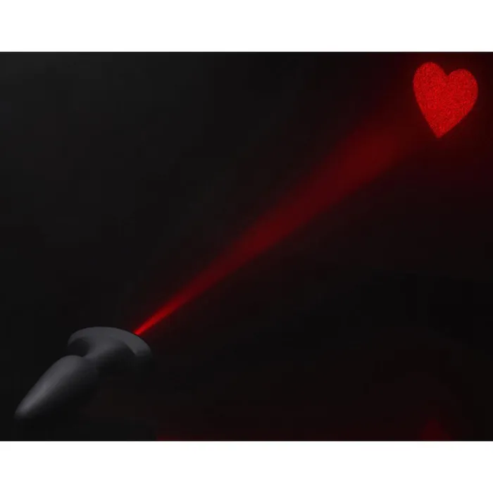 Booty Sparks 28X Laser Heart Silicone Anal Plug with Remote Male Sex Toys