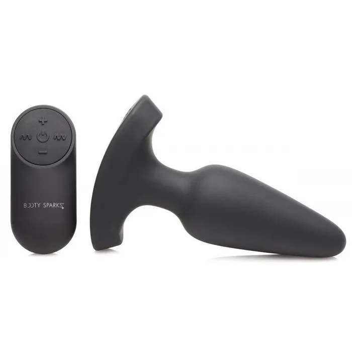 Booty Sparks 28X Laser Heart Silicone Anal Plug with Remote Male Sex Toys