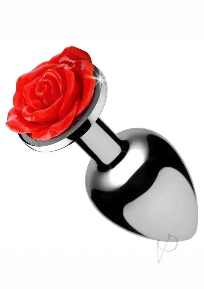 Booty Sparks Male Sex Toys Booty Sparks Rose Anal Plug Medium Red