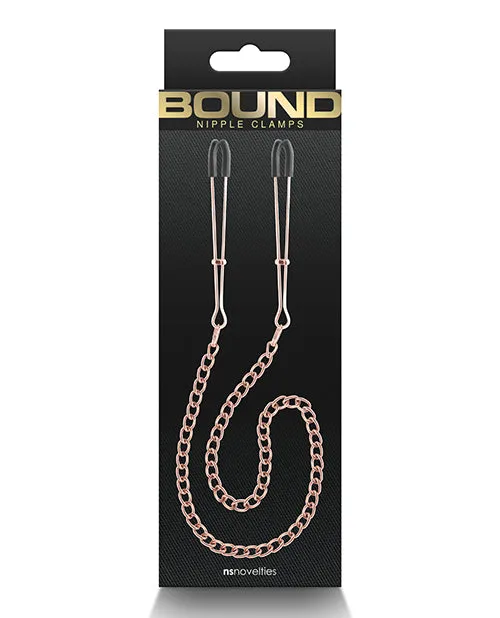 Bound Vibrators Bound Nipple Clamps DC3 Rose Gold Bound Vibrators Bound Nipple Clamps DC3 Rose Gold