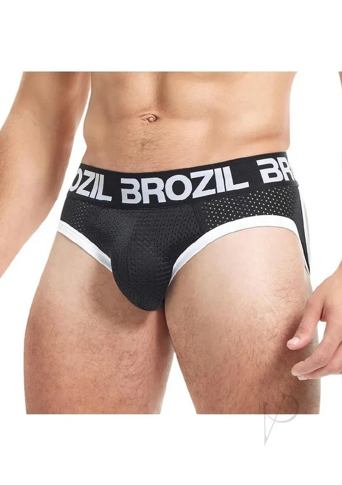 Brozil Brozil Ultra Sports Mesh Bulge Brief SmallMedium Black Anal Brozil Brozil Ultra Sports Mesh Bulge Brief SmallMedium Black Anal