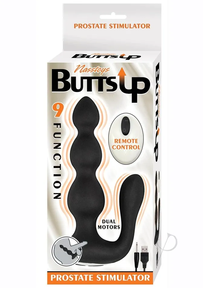 Butts Up Butts Up Rechargeable Silicone Prostate Stimulator with Remote Control Black Anal Butts Up Butts Up Rechargeable Silicone Prostate Stimulator with Remote Control Black Anal