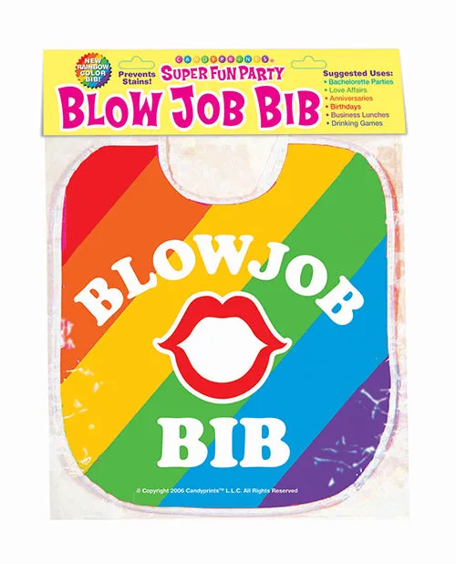 Candyprints Party Anal Blow Job Bib Rainbow Candyprints Party Anal Blow Job Bib Rainbow