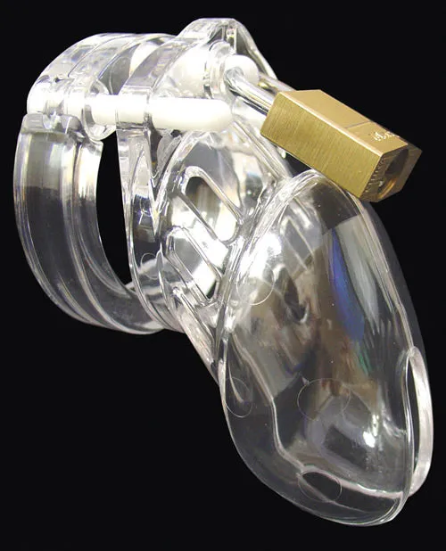 CB6000S 2 12 Cock Cage Lock Set Clear Cb X Male Sex Toys