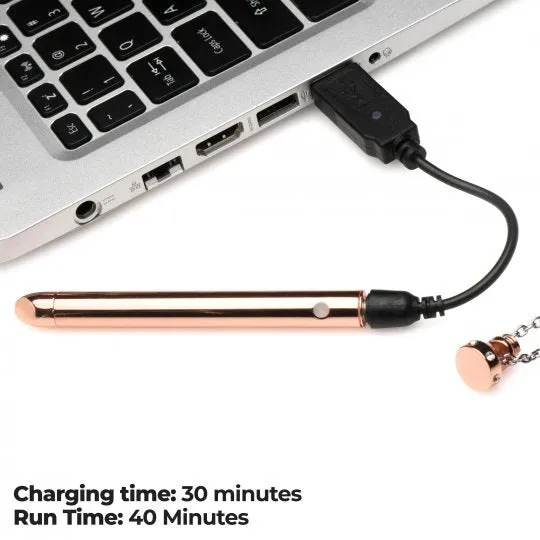 Charmed 7X Vibrating Necklace Rose Gold Vibrators