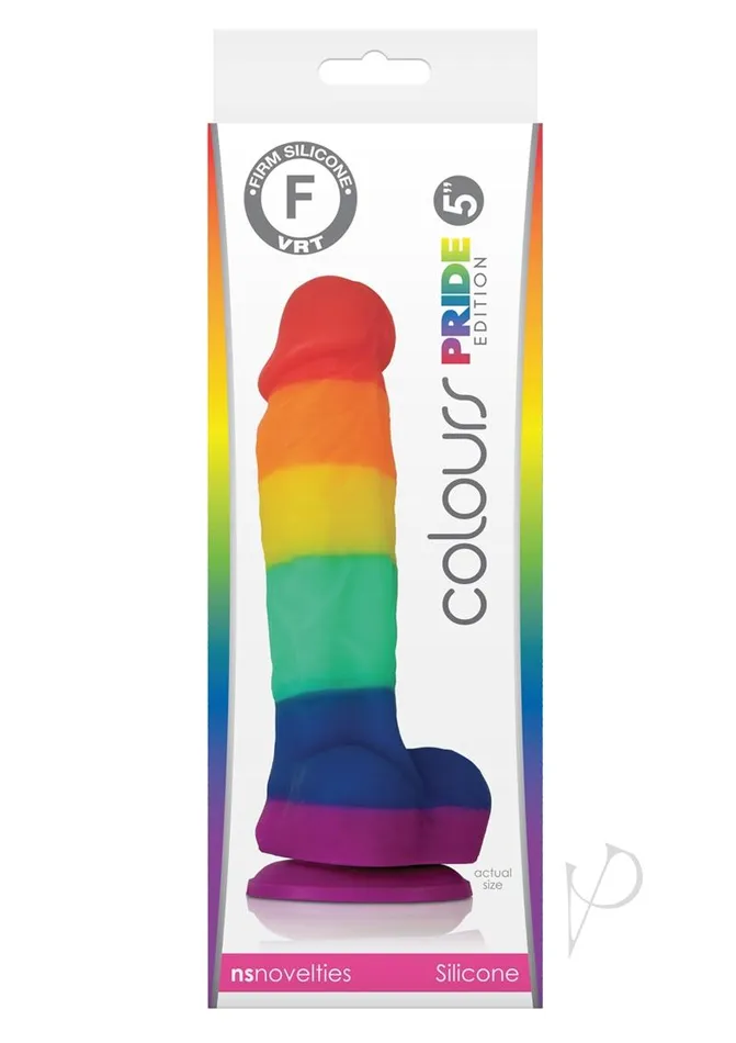 Colours Female Sex Toys Colours Pride Edition Silicone Dildo 5in Rainbow