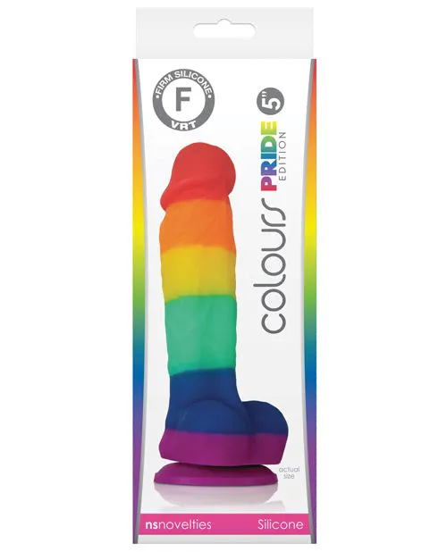 Colours Female Sex Toys Colours Pride Edition Silicone Dildo 5in Rainbow