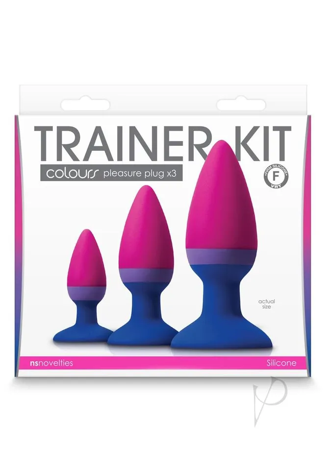 Colours Male Sex Toys Colours Pleasures Trainer Silicone Anal Plug Kit Assorted Colors Colours Male Sex Toys Colours Pleasures Trainer Silicone Anal Plug Kit Assorted Colors