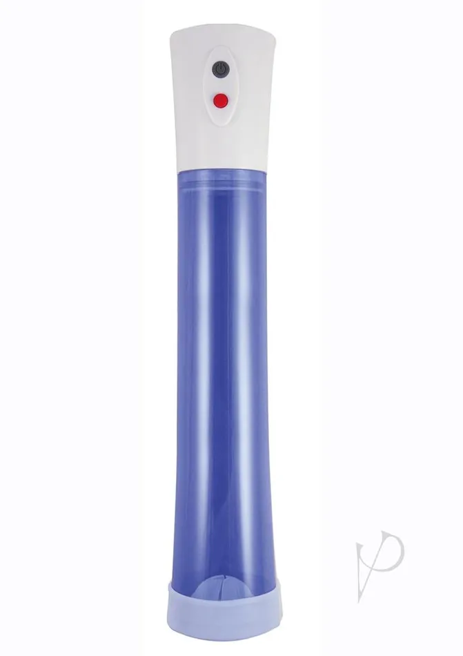 Commander Male Sex Toys Commander Extra Large Electric Rechargeable Pump BlueWhite