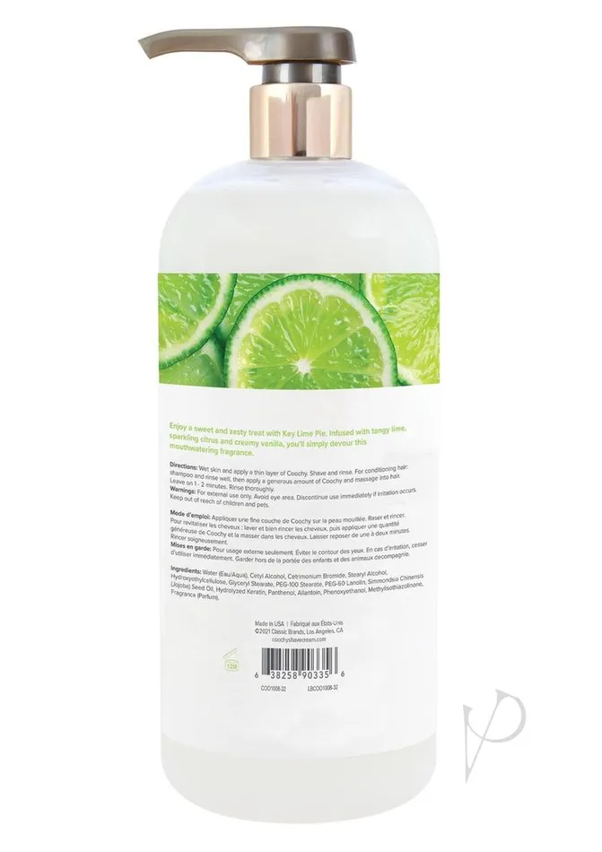 Coochy Vibrators Coochy Shave Cream Key Lime Pie 32oz Coochy Vibrators Coochy Shave Cream Key Lime Pie 32oz