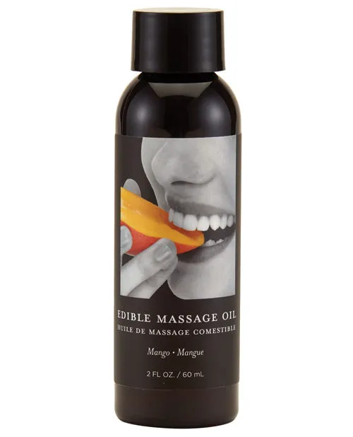 Couples Hemp Seed Body Care Earthly Body Hemp Seed Edible Massage Oil Mango 2oz