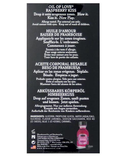 Couples Oil Of Love Kama Sutra Oil Of Love Raspberry Kiss 75oz