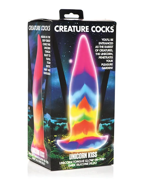 Creature Cocks Dildos Creature Cocks Unicorn Kiss Glow in the Dark Silicone Dildo Rainbow