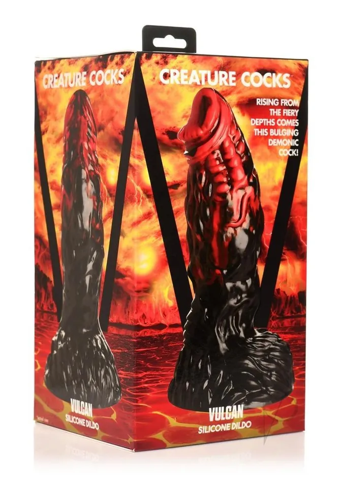 Creature Cocks Dildos Creature Cocks Vulcan Silicone Dildo RedBlack
