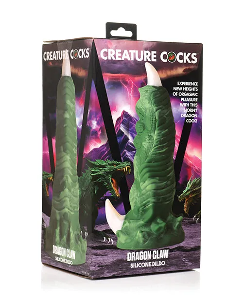 Creature Cocks Dragon Claw Silicone Dildo GreenWhite Creature Cocks Dildos