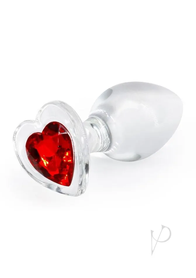 Crystal Anal Crystal Desires Red Heart Glass Anal Plugs Medium Crystal Anal Crystal Desires Red Heart Glass Anal Plugs Medium