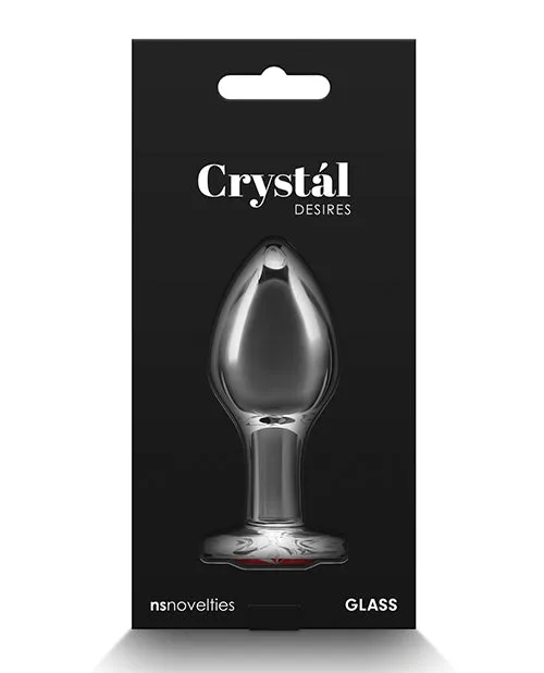 Crystal Anal Crystal Desires Red Heart Glass Anal Plugs Medium Crystal Anal Crystal Desires Red Heart Glass Anal Plugs Medium