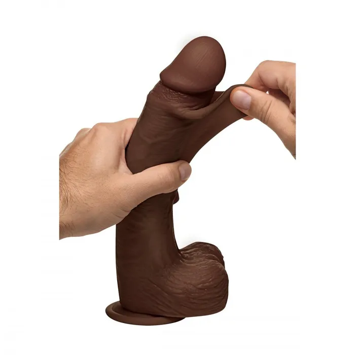 Curve Toys 10 Inch Real Skin Silicone Dildo with Balls Dildos