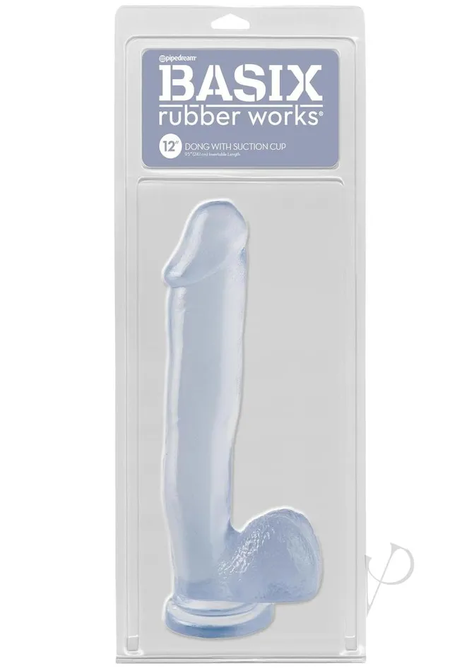 Dildos Basix Rubber Works Basix Rubber Works Dong with Suction Cup 12in Clear Dildos Basix Rubber Works Basix Rubber Works Dong with Suction Cup 12in Clear
