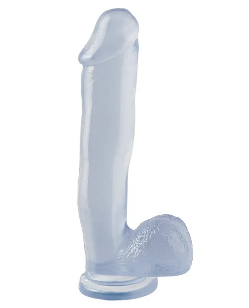 Dildos Basix Rubber Works Basix Rubber Works Dong with Suction Cup 12in Clear