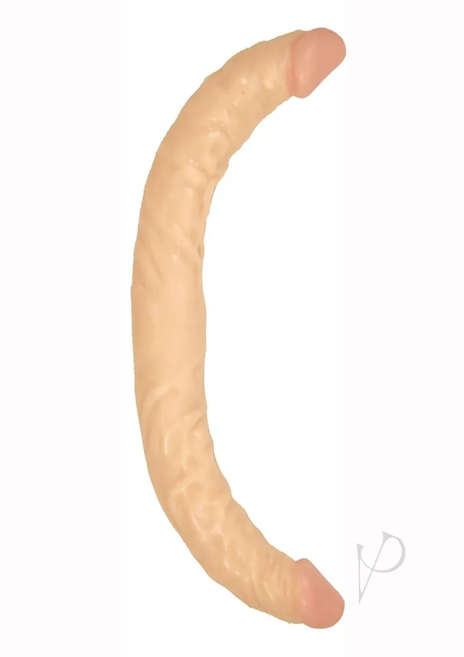 Dildos Commander Commander Dongs Veined Double Dong Bendable Dildo 13in Vanilla