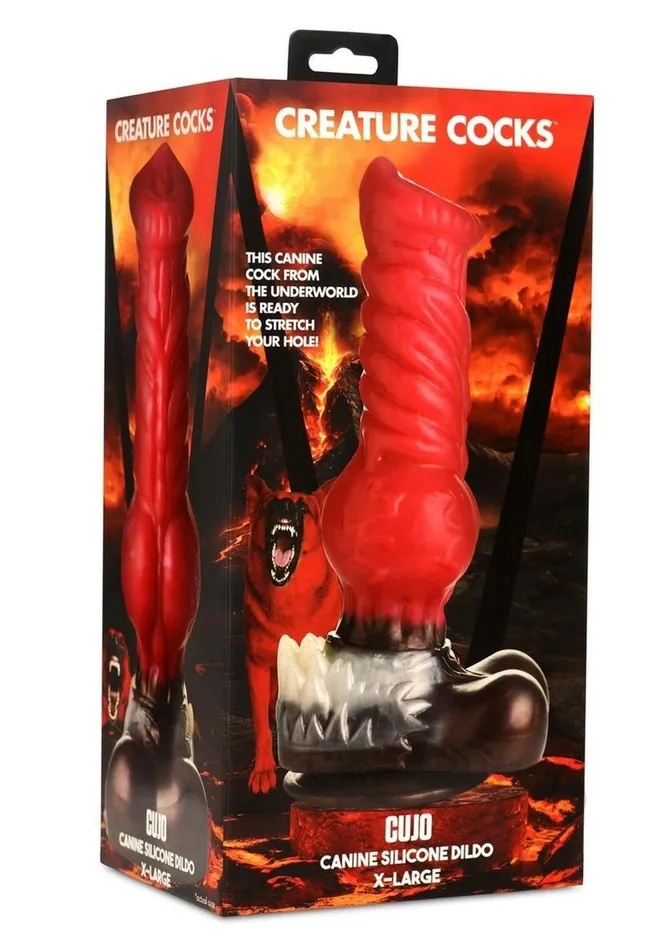 Dildos Creature Cocks Creature Cocks Cujo Canine Silicone Dildo XLarge RedBlack Dildos Creature Cocks Creature Cocks Cujo Canine Silicone Dildo XLarge RedBlack