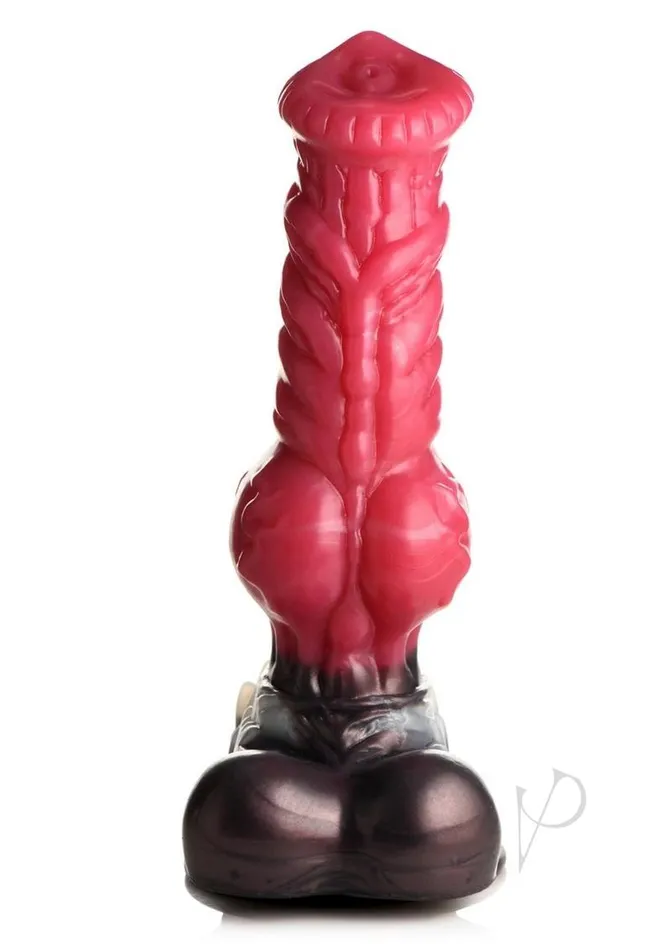 Dildos Creature Cocks Creature Cocks Cujo Canine Silicone Dildo XLarge RedBlack