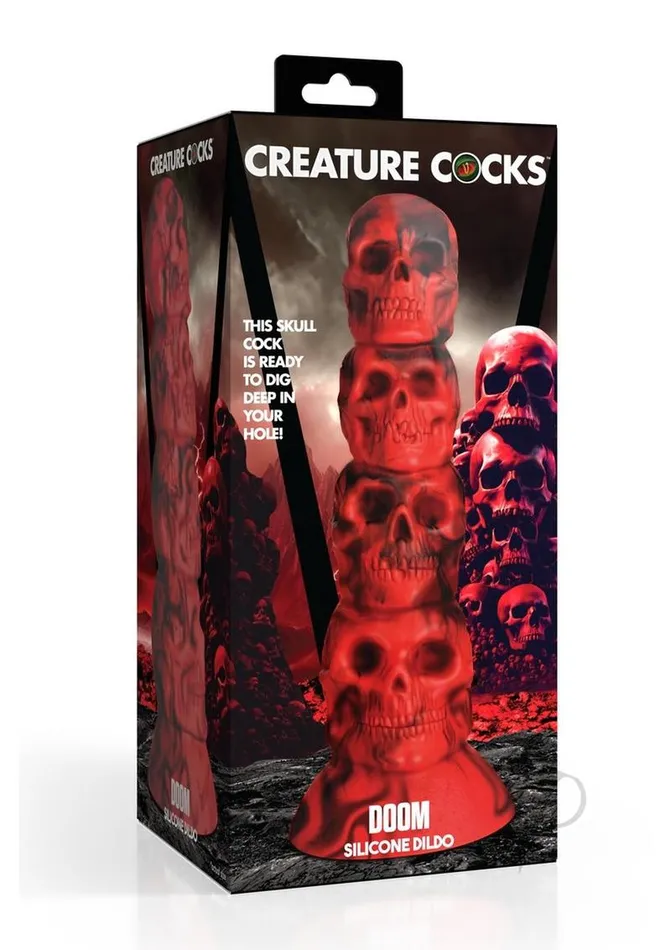 Dildos Creature Cocks Creature Cocks Doom Silicone Dildo RedBlack