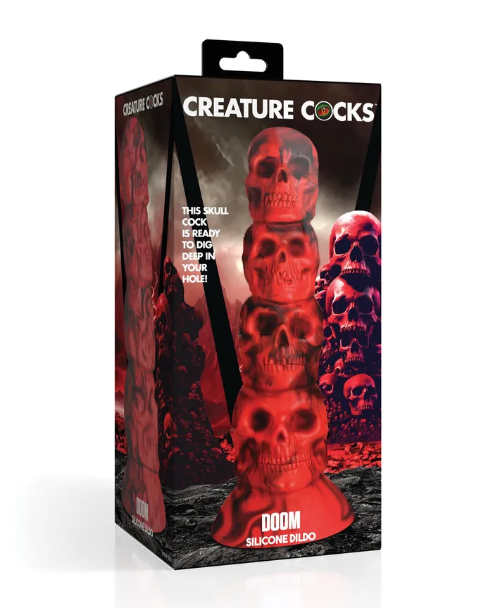 Dildos Creature Cocks Creature Cocks Doom Silicone Dildo RedBlack Dildos Creature Cocks Creature Cocks Doom Silicone Dildo RedBlack