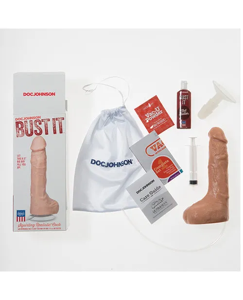 Dildos Doc Johnson Bust It Squirting Dildo 85in Vanilla Dildos Doc Johnson Bust It Squirting Dildo 85in Vanilla