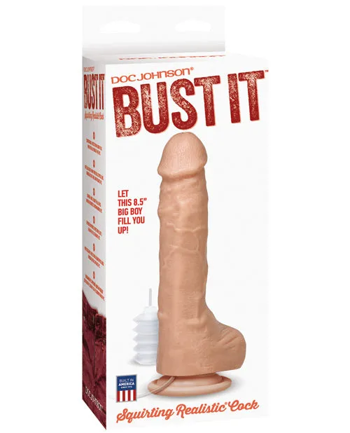 Dildos Doc Johnson Bust It Squirting Dildo 85in Vanilla Dildos Doc Johnson Bust It Squirting Dildo 85in Vanilla
