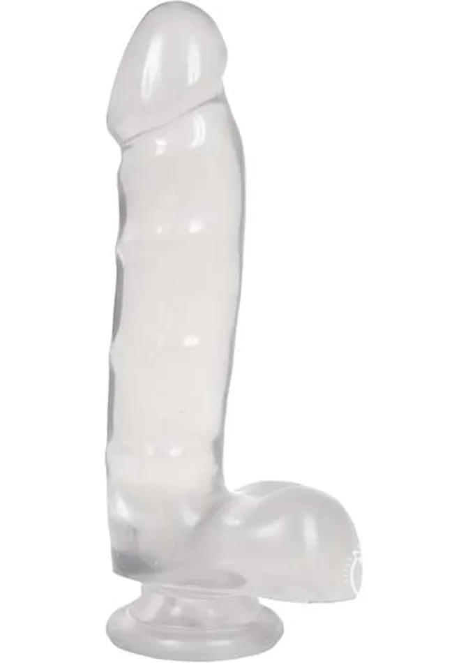 Dildos Doc Johnson Jelly Jewels Dildo with Balls 6in Clear Dildos Doc Johnson Jelly Jewels Dildo with Balls 6in Clear