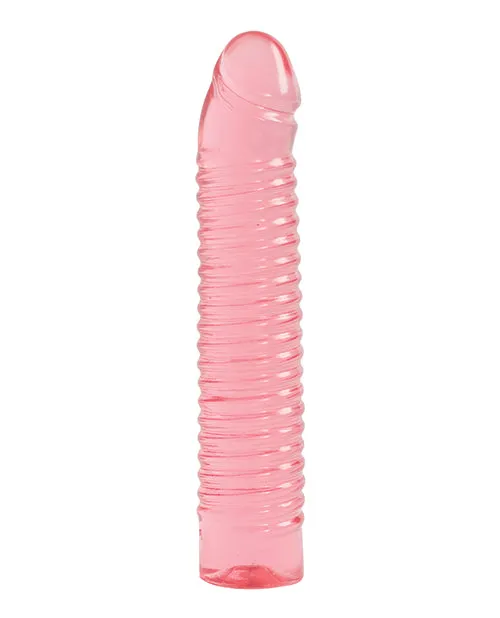 Dildos Doc Johnson Vivid Sunrise Ribbed Jellie Dildo 7in Pink Dildos Doc Johnson Vivid Sunrise Ribbed Jellie Dildo 7in Pink