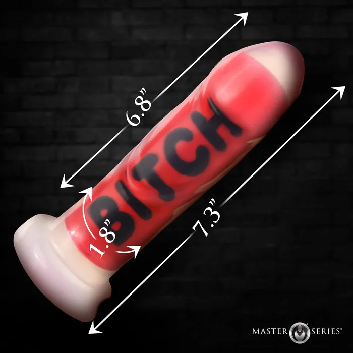 Dildos Master Series The Explicit Text Silicone Dildo