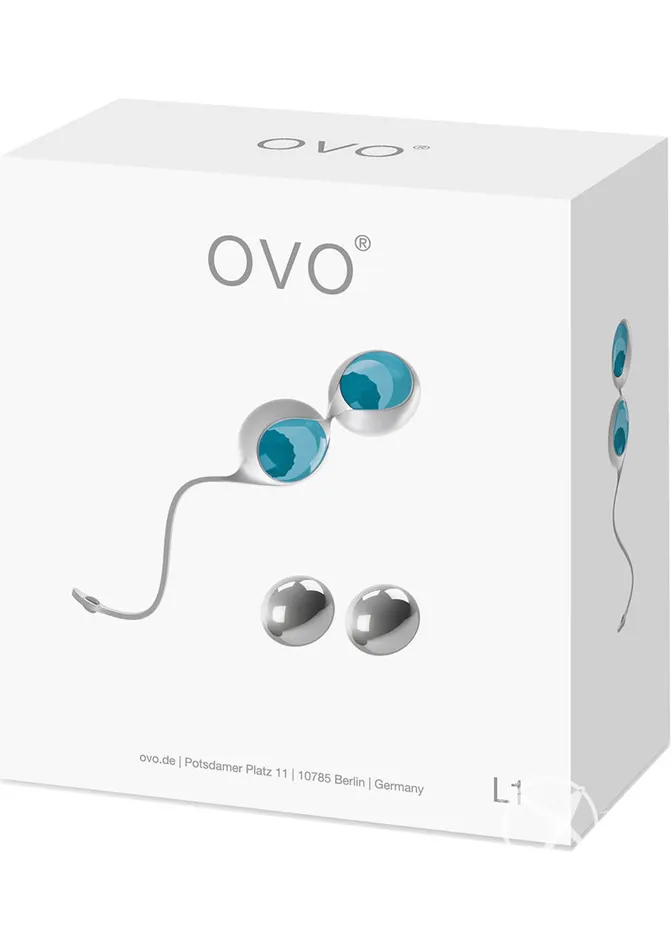 Dildos Ovo OVO L1 Silicone Love Balls Waterproof WhiteLight Blue