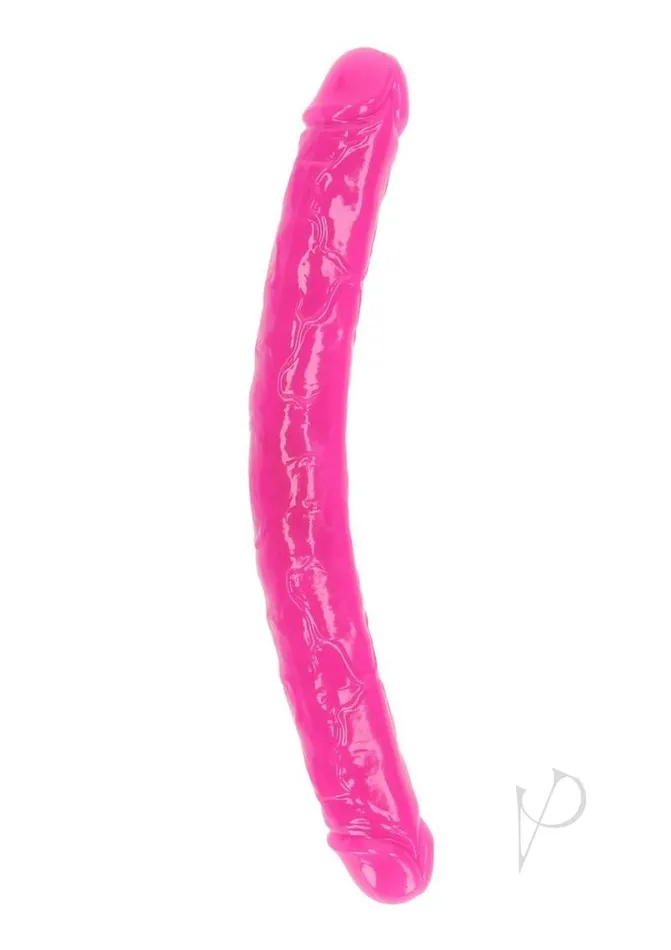 Dildos Real Rock RealRock Double Dong Glow in the Dark Dildo 15in Pink