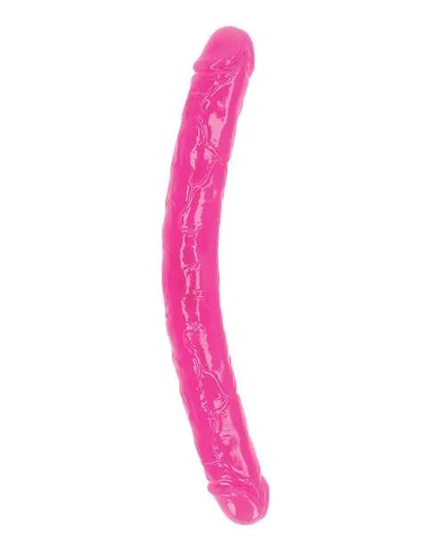 Dildos Real Rock RealRock Double Dong Glow in the Dark Dildo 15in Pink