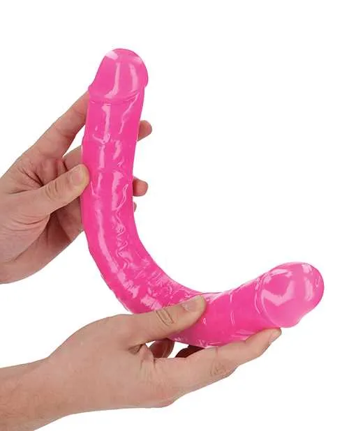 Dildos Real Rock RealRock Double Dong Glow in the Dark Dildo 15in Pink