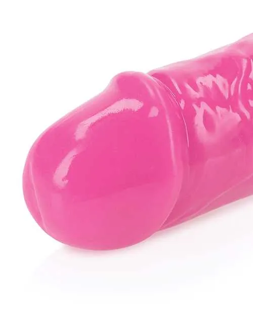 Dildos Real Rock RealRock Double Dong Glow in the Dark Dildo 15in Pink
