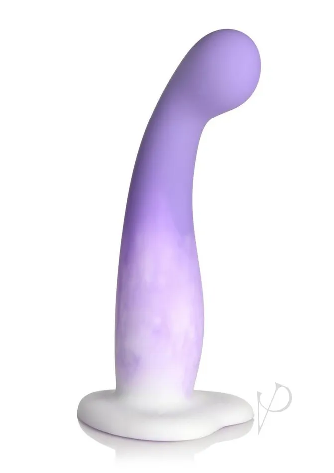 Dildos Simply Sweet Slim GSpot Silicone Dildo PurpleWhite Simply Sweet
