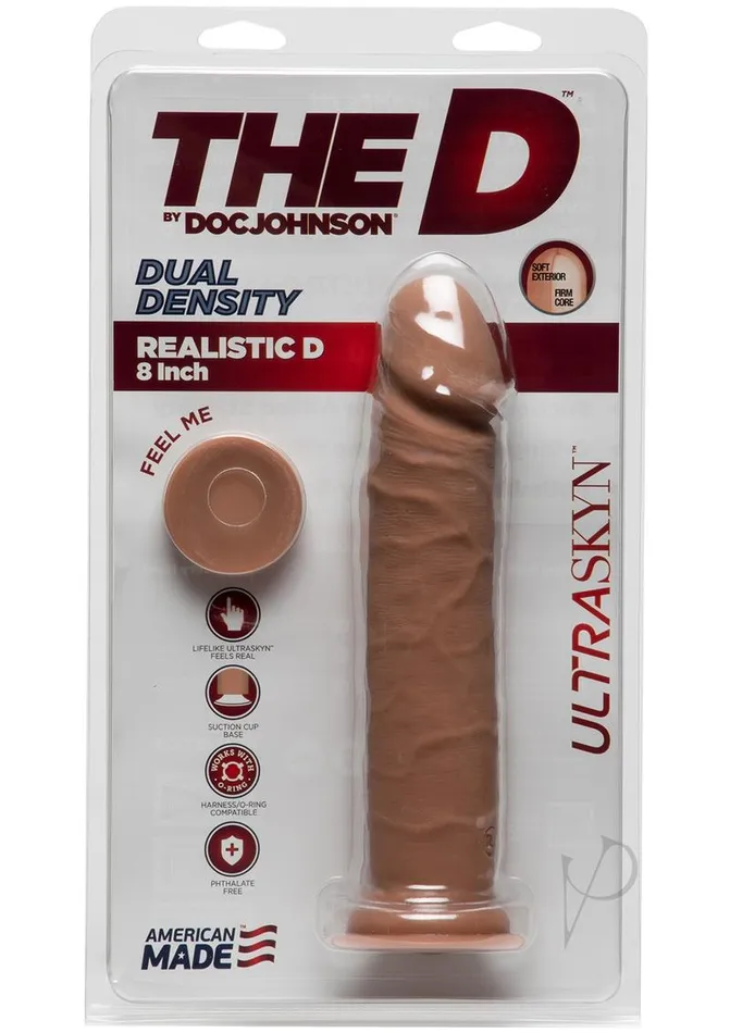 Dildos The D Realistic D Ultraskyn Dildo 8in Caramel The D
