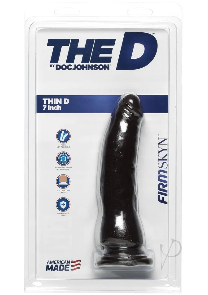 Dildos The D The D Thin D Firmskyn Dildo 7in Chocolate